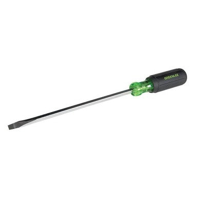 Destornillador de punta plana con vástago cuadrado de 1/4 pulg. x 8 pulg. Greenlee - Herramientas Manuales