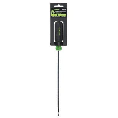 Destornillador de punta plana con vástago cuadrado de 1/4 pulg. x 10 pulg. Greenlee - Herramientas Manuales