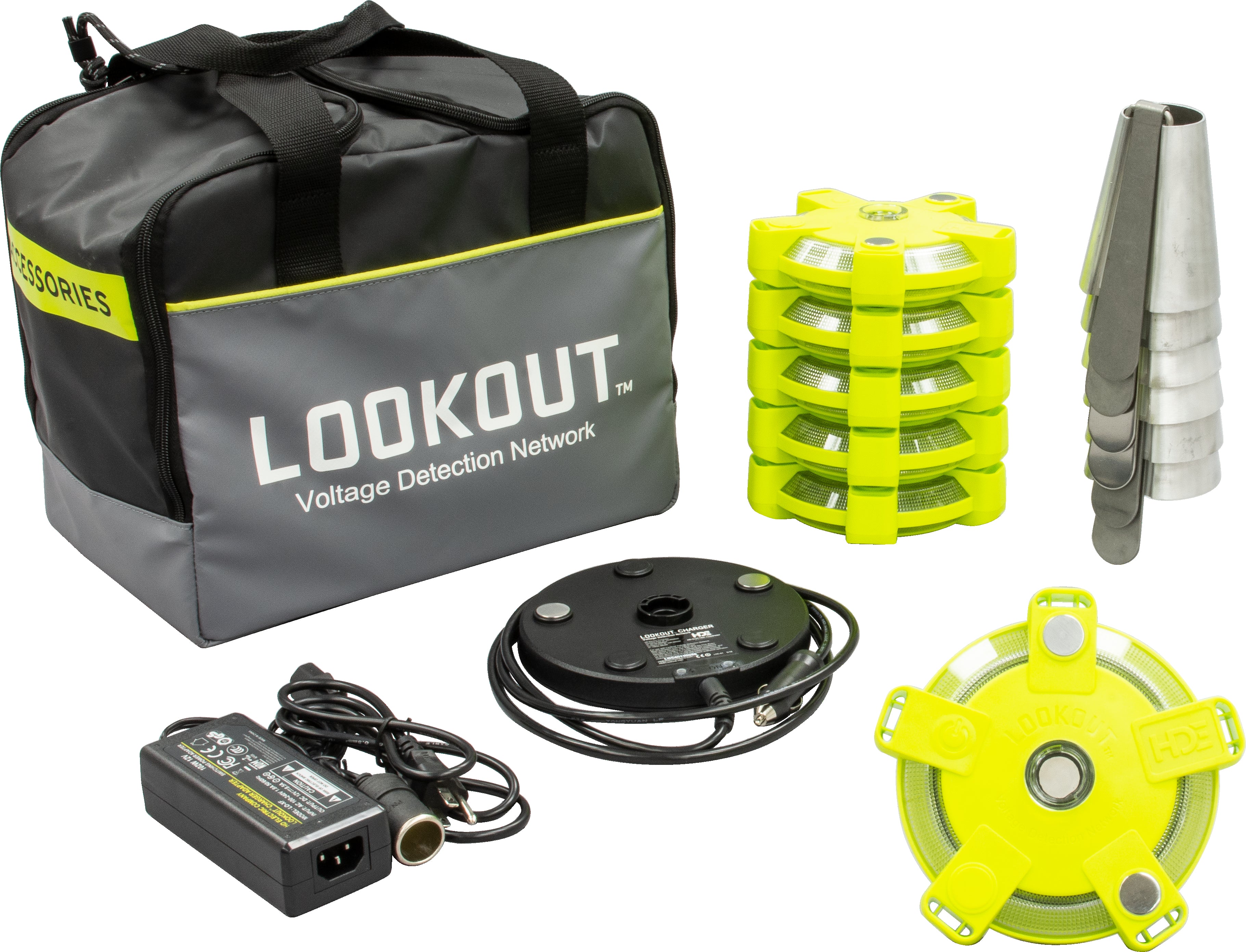 Red de detección de tensión Lookout® con juego de conos Greenlee - Prueba y Medición