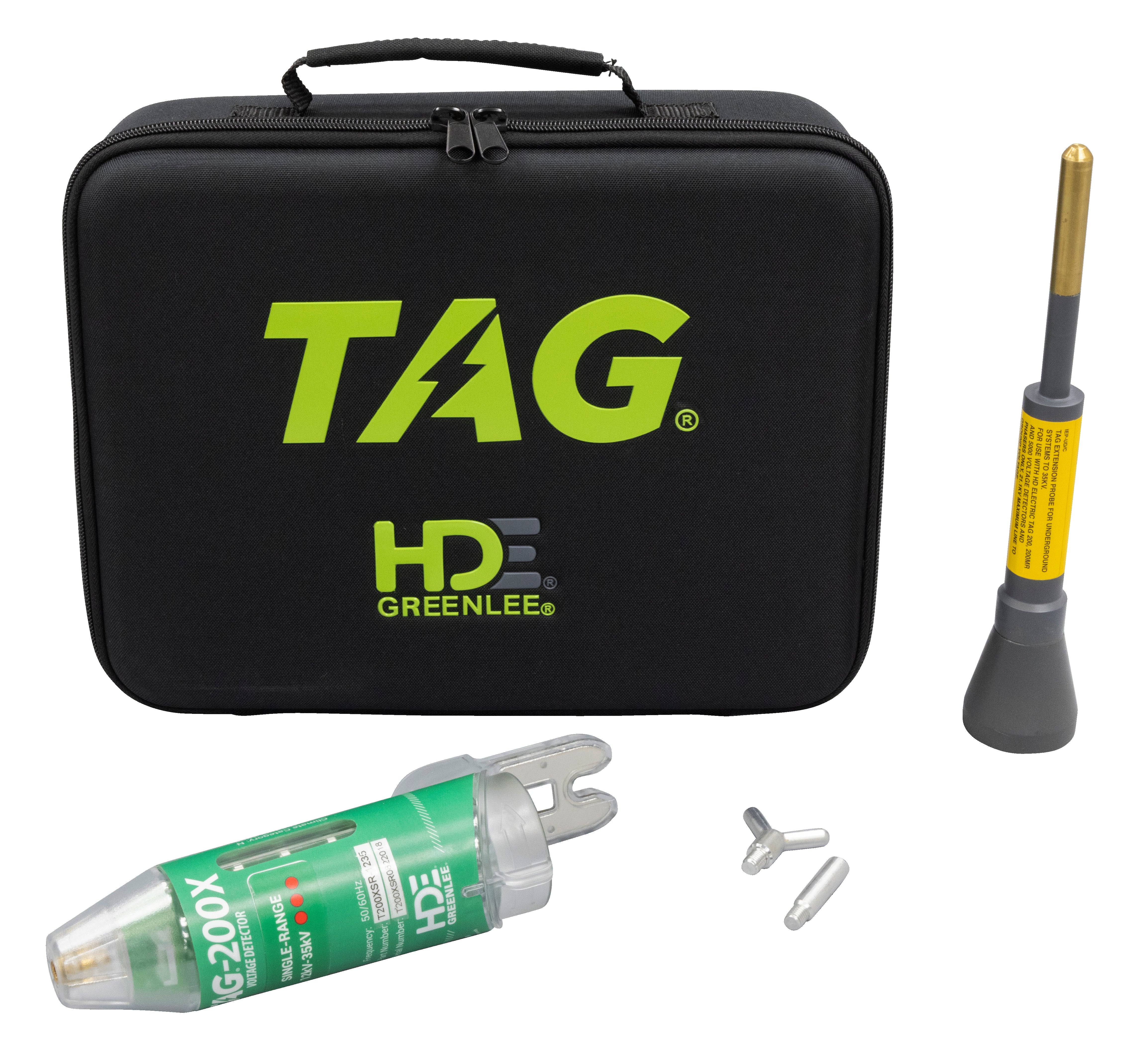 Kit de detector de voltaje de contacto Tag, 12-35 kv Greenlee - Prueba y Medición