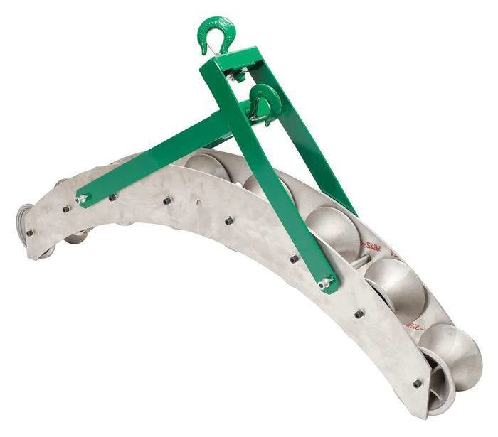 Polea de transportador de 36 pulg. con 8 ruedas de polea Greenlee - Pasacables y Traccionadores