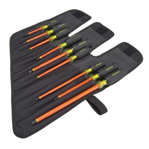 Juego de destornilladores aislados de 9 piezas Greenlee - Herramientas Manuales
