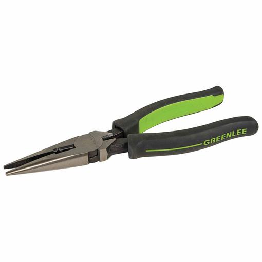 Alicate de punta larga y pelacables de 8 pulg. con mango moldeado Greenlee - Herramientas Manuales