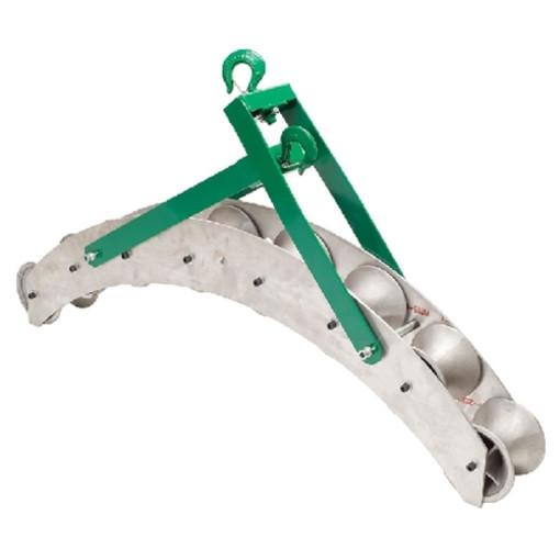 Polea de transportador de 36 pulg. con 8 ruedas de polea Greenlee - Pasacables y Traccionadores