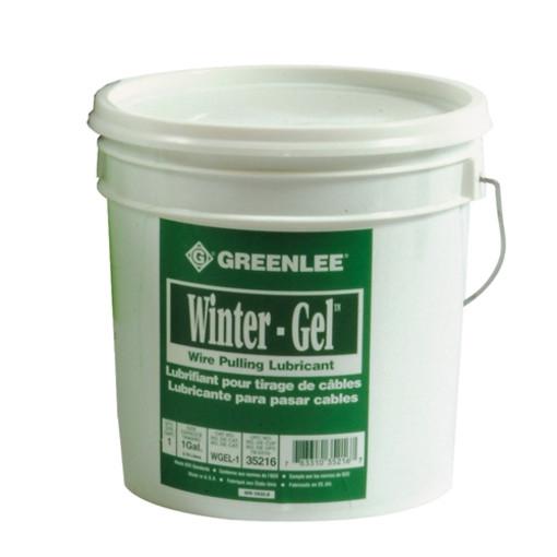 Lubricante de extracción Winter-Gel en un cuarto de galón con botella flexible Greenlee - Pasacables y Traccionadores