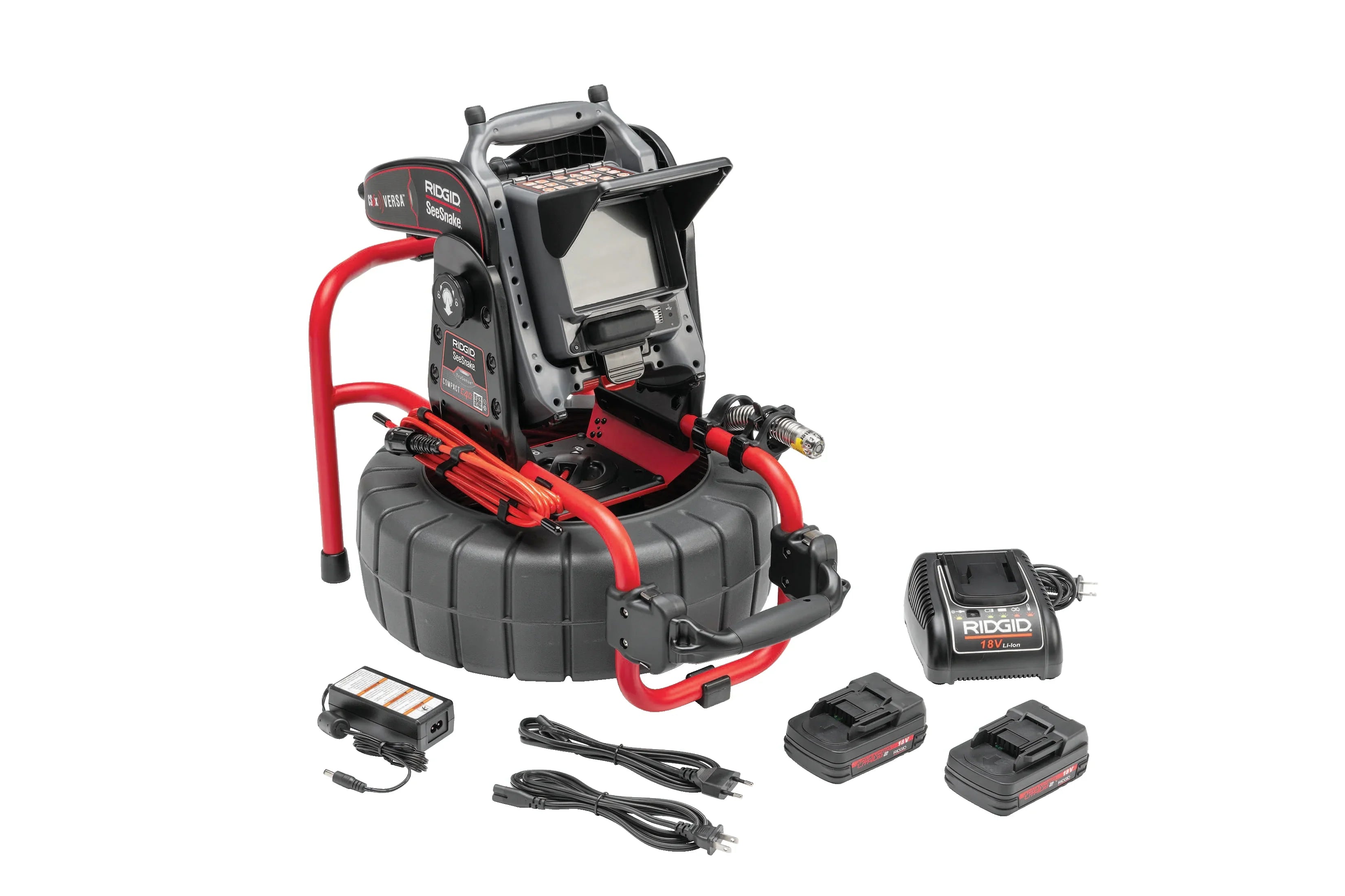 RIDGID 63828 - Sistema SeeSnake® Compacto C40 con Monitor CS6x VERSA de bateríA y cargador - Vista 8