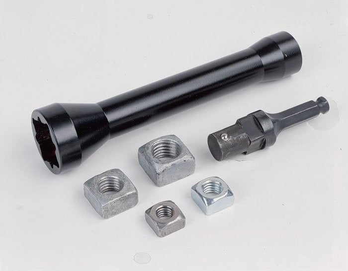 Aprietatuercas con adaptador para tuercas cuadradas de 5/8 pulg., 1/2 pulg., 13/16 pulg.,... Greenlee - Herramientas Manuales