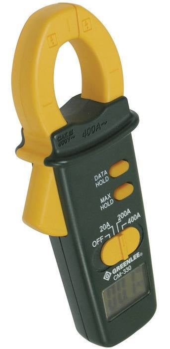 Pinza amperimétrica CA, 400 Amperes Greenlee - Prueba y Medición