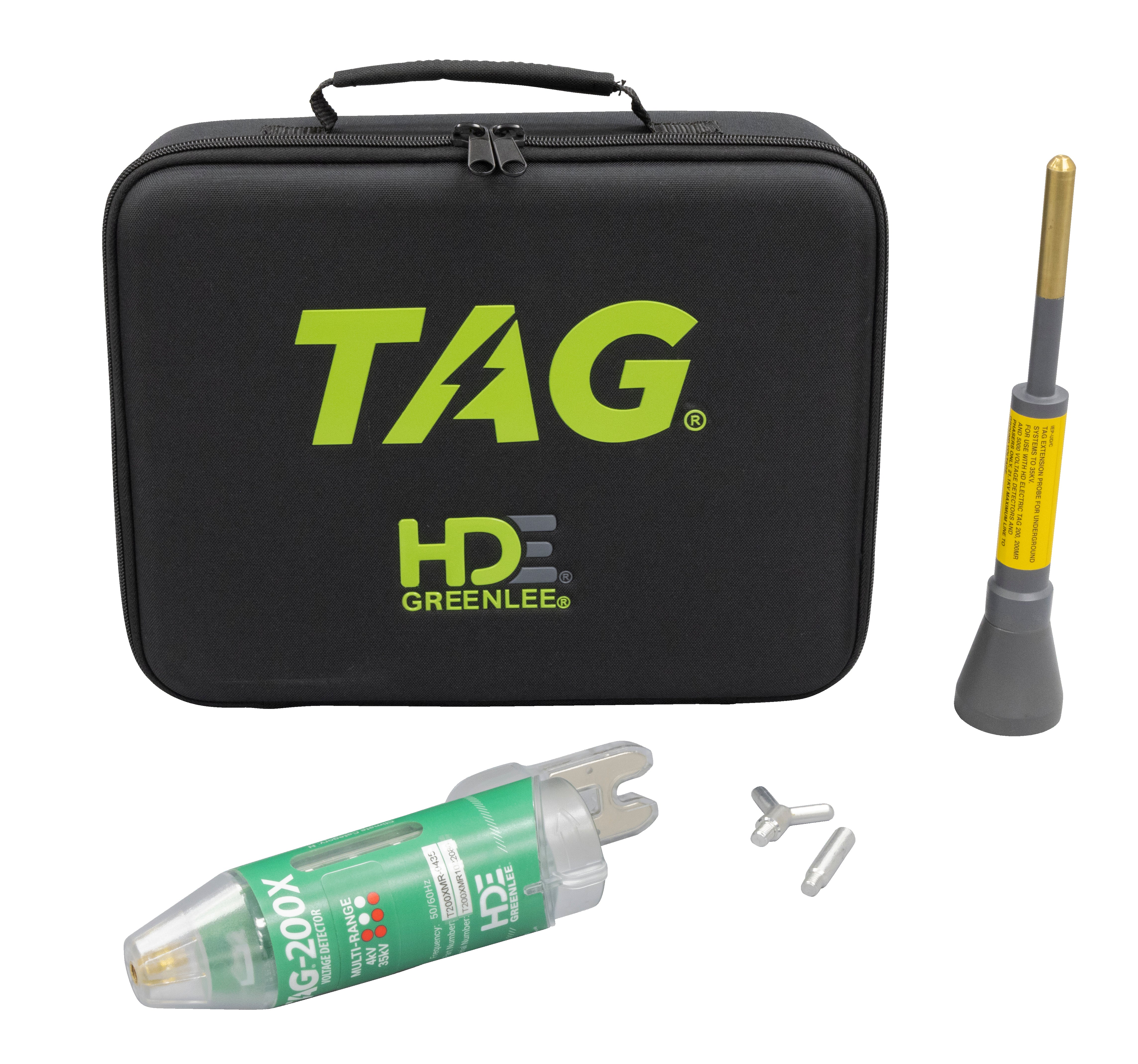 Kit de detector de voltaje por contacto multirango Tag, 4/35 kv Greenlee - Prueba y Medición