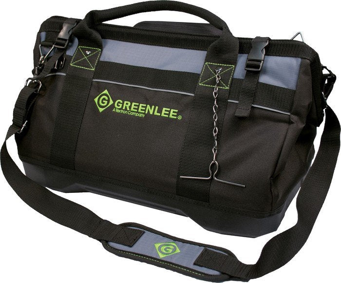 Bolso de herramientas resistente con múltiples bolsillos de 18 pulg. Greenlee - Almacenamiento