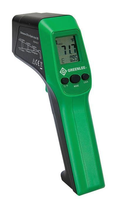 Termómetro infrarrojo Greenlee - Prueba y Medición
