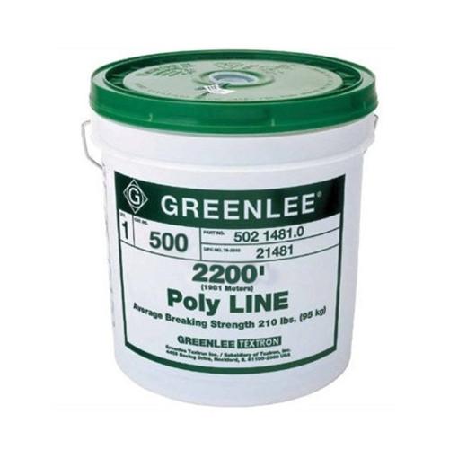 Cuerda Polyline 2200 pies x 500 lb Greenlee - Pasacables y Traccionadores