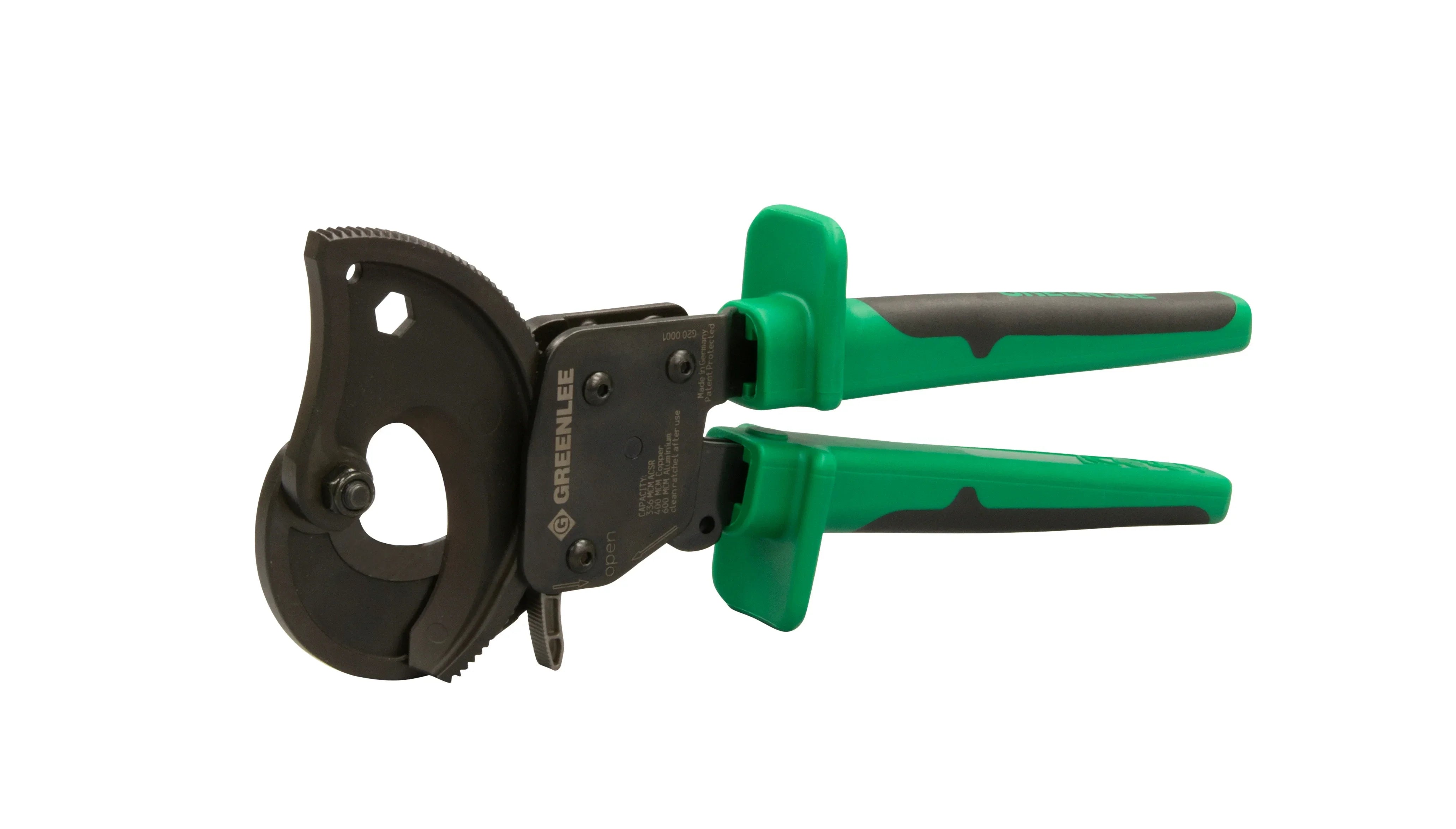 Cortador ACSR con trinquete abatible Greenlee - Terminación de Cables