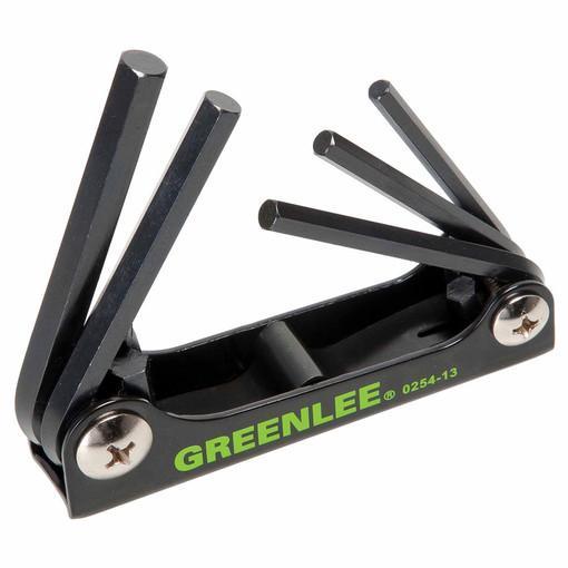 Greenlee 0254-13 5 pieza abatible Hex-Key Juego de llaves
