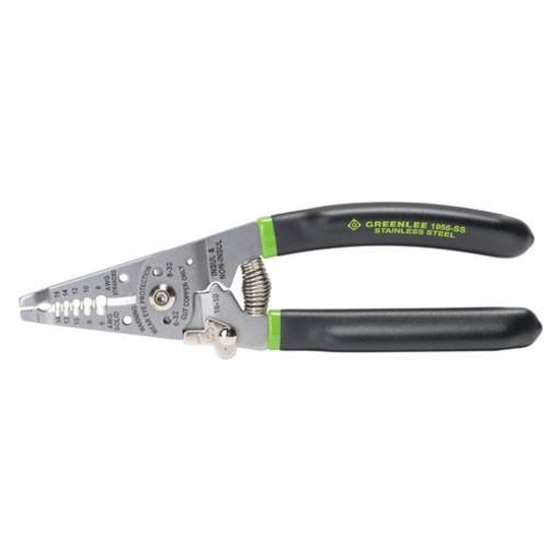 Greenlee 1956-SS Acero inoxidable 7.5" Pelacables / cortador / Crimper 6-14 AWG