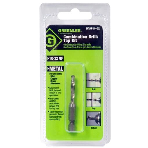 Greenlee DTAP10-32 taladro / TAP, 10-32