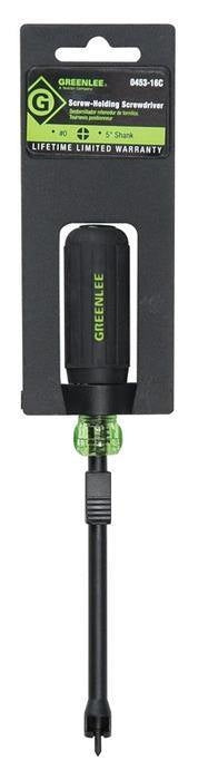 Destornillador Phillips n.�º 0 x 5 pulg. con sujetador de tornillos Greenlee - Herramientas Manuales