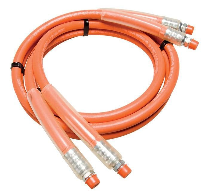 Ensamble de manguera naranja 3/8 pulg. x 10 pies Greenlee - Herramientas Manuales