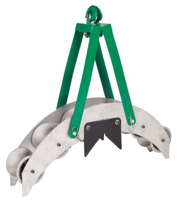 Polea de transportador de 24 pulg. con 6 ruedas de polea Greenlee - Pasacables y Traccionadores