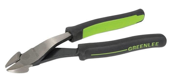 Alicate de corte diagonal de alta palanca con cabeza angular de 8 pulg. y mango moldeado Greenlee - Herramientas Manuales