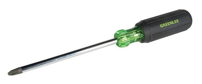 Destornillador de punta Phillips n.�º 3 x 6 pulg. para servicio pesado Greenlee - Herramientas Manuales