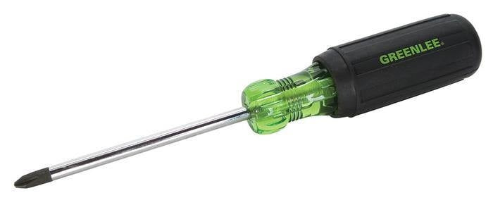Destornillador de punta Phillips n.�º 2 x 4 pulg. para servicio pesado Greenlee - Herramientas Manuales