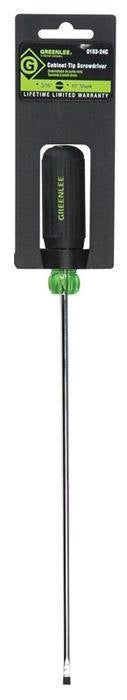 Destornillador de punta plana con vástago redondo de 3/16 pulg. x 10 pulg. Greenlee - Herramientas Manuales