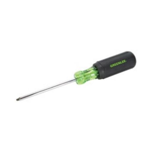 Destornillador de punta cuadrada n.º 2 x 4 pulg. Greenlee - Herramientas Manuales
