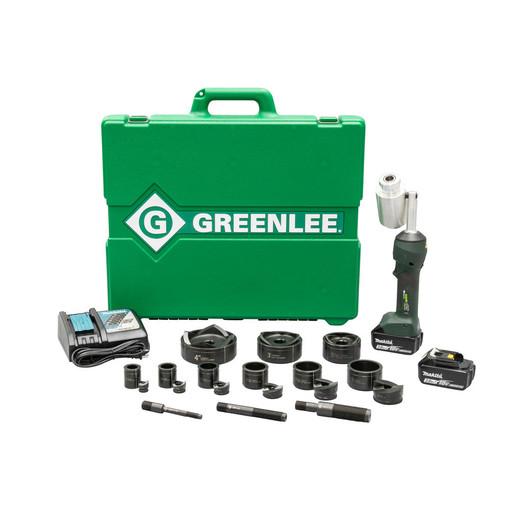 Kit de sacabocados hidráulicos a batería de 11 ton Intelli-Punch�� con Slug-Buster® 1/2 pulg - 3 pul... Greenlee - Sacabocados