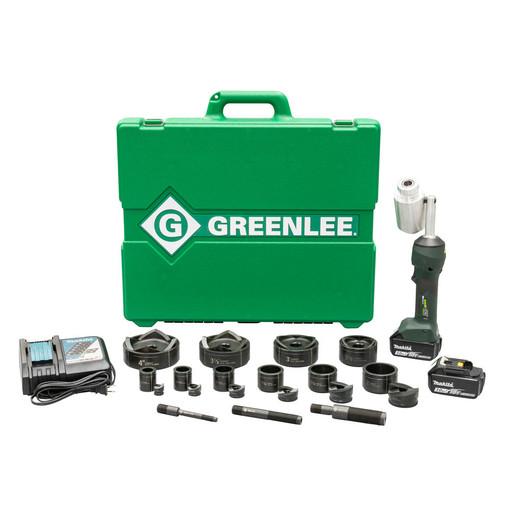 Kit de sacabocados hidráulicos a batería de 11 ton Intelli-Punch�� con Slug-Buster® 1/2 pulg - 4 pulg Greenlee - Sacabocados