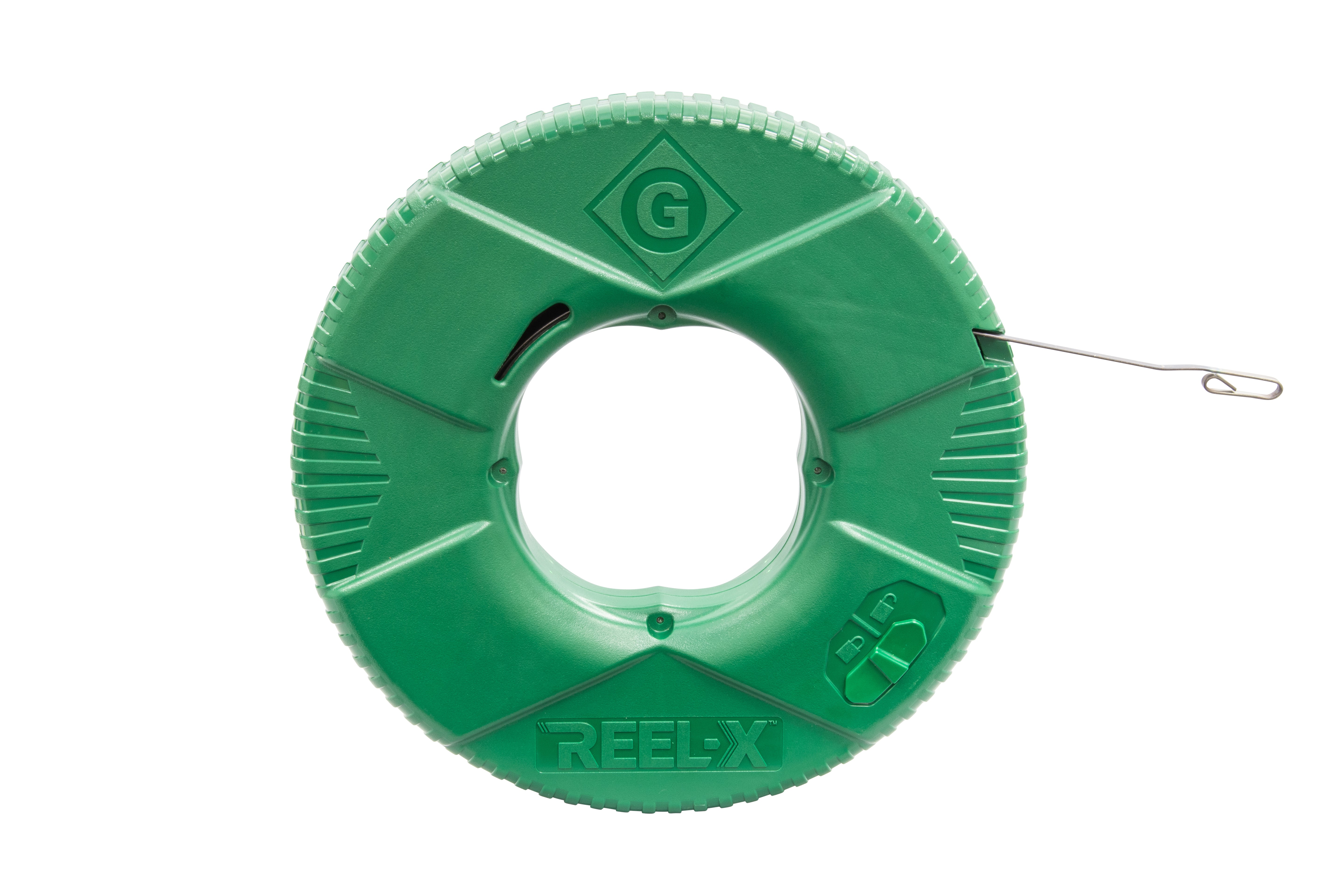 Cinta pasacable de acero de 1/4 pulg. REEL-X�� Greenlee de 100 pies Greenlee - Pasacables y Traccionadores