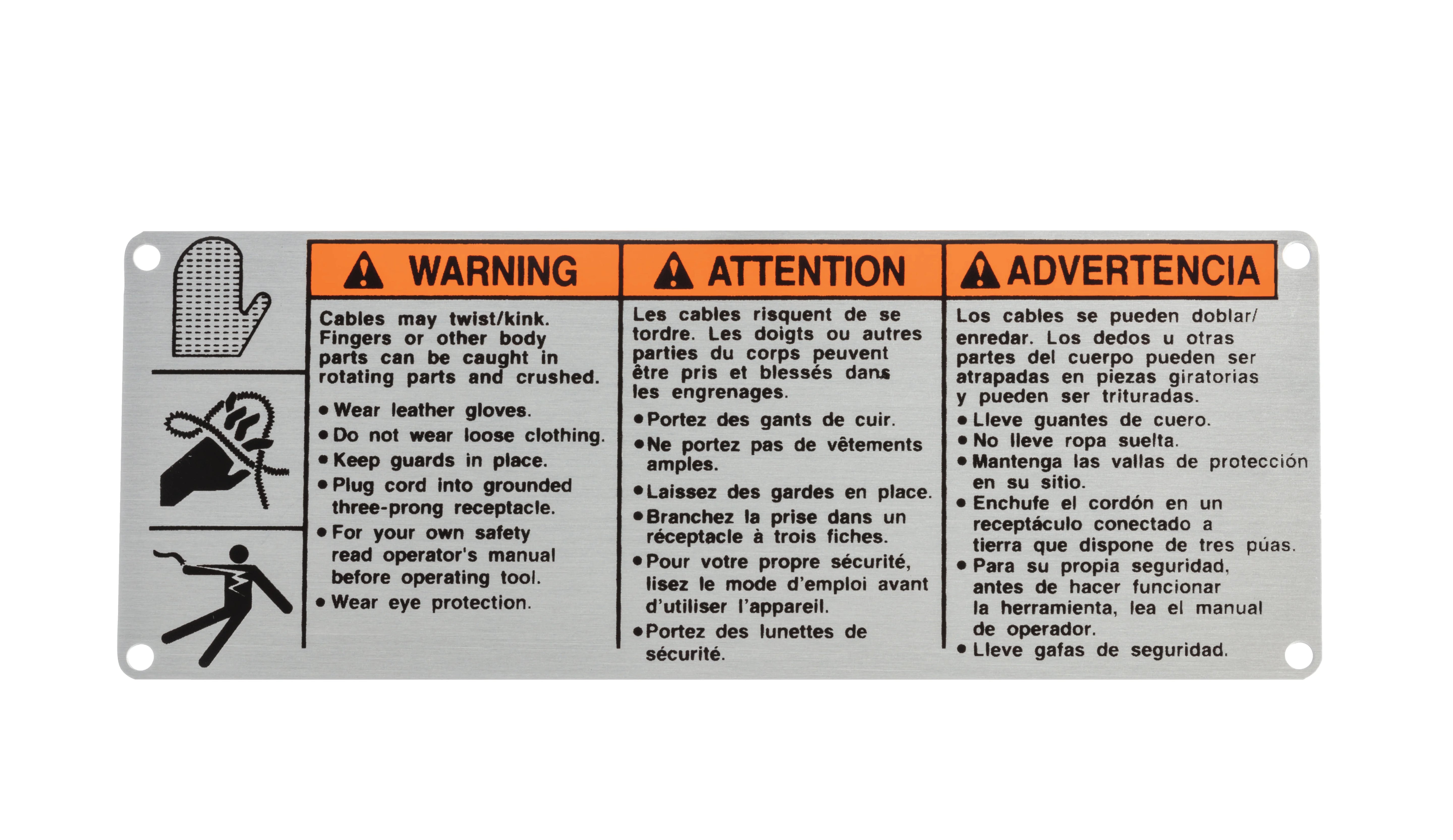 RIDGID 23632 � DECAL, WARNING