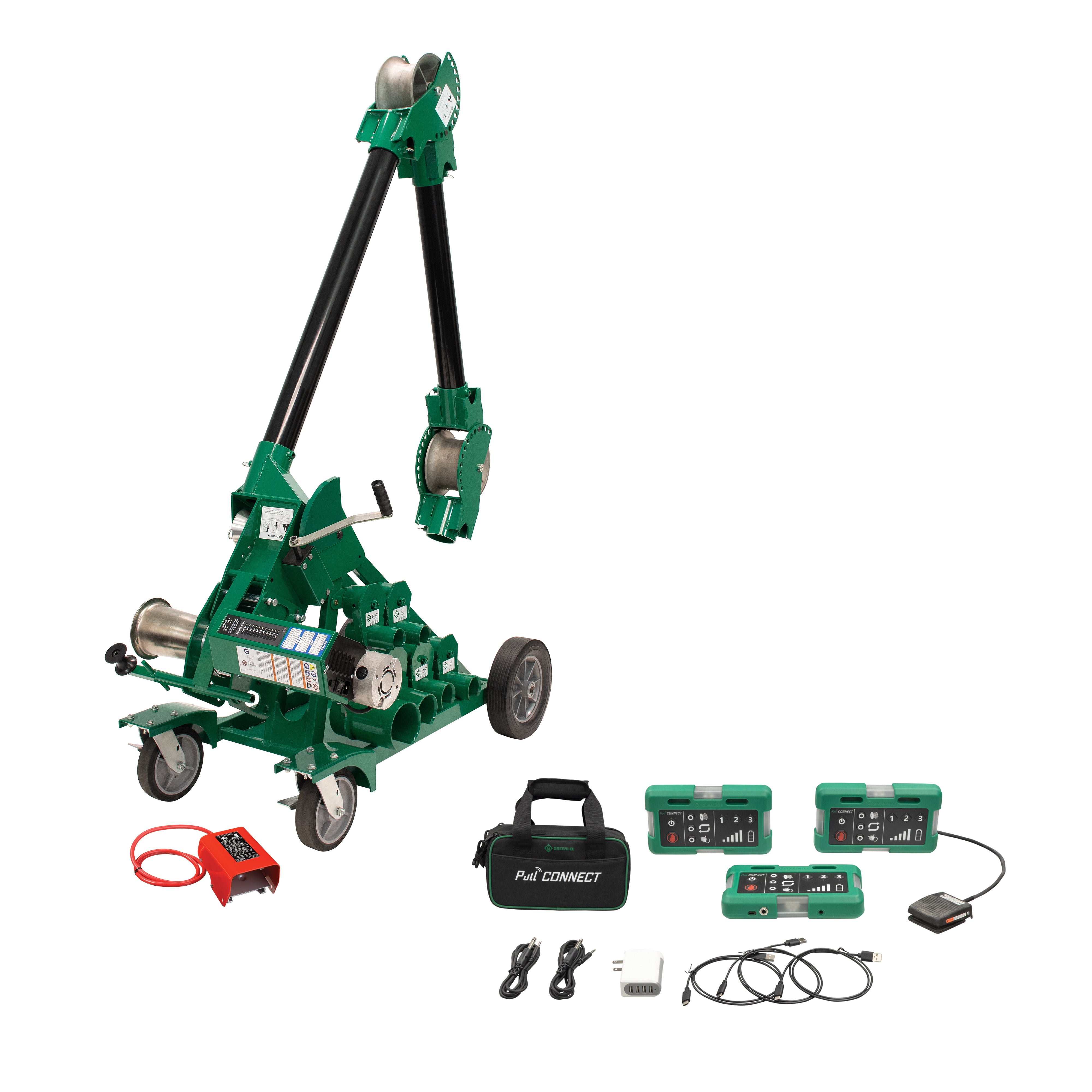 Traccionador GX10 10k Tugger�� con VersiBoom�� y Pull Connect Greenlee - Pasacables y Traccionadores