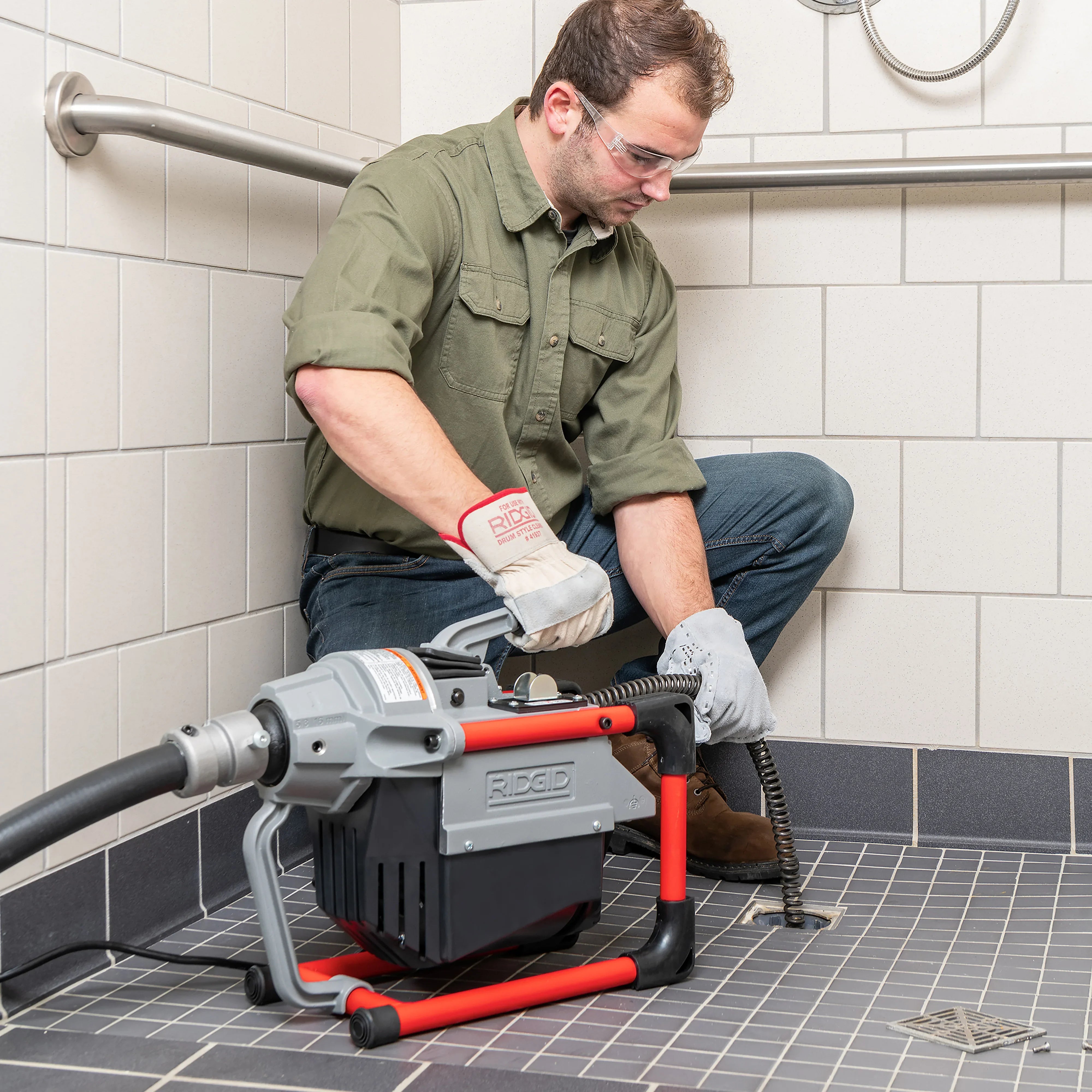 RIDGID 66517 - Máquina con manopla A-1 de llave de pasador A-12 de herramientas y cables - Vista 7