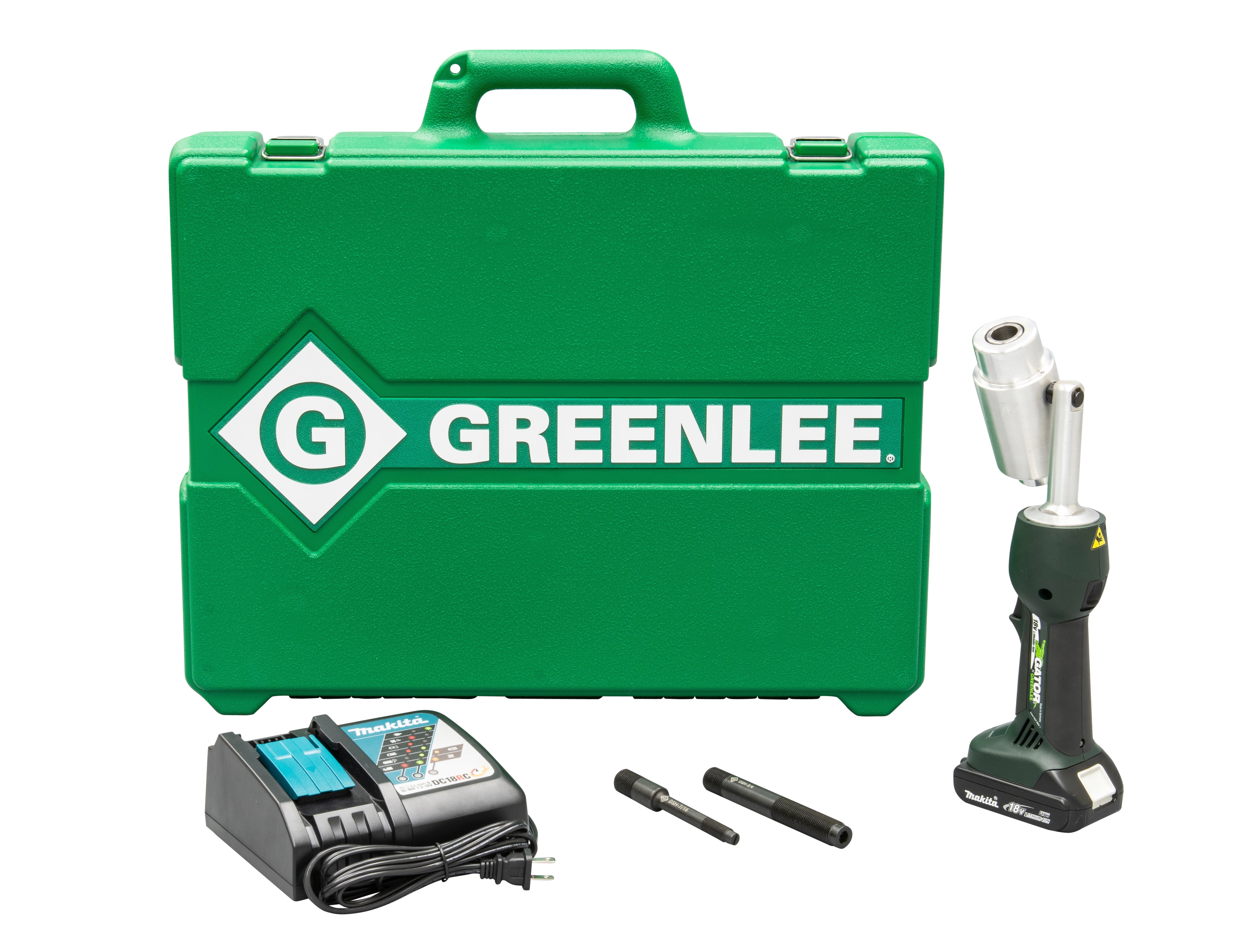 Punzón Ls50L2, machos sin Recubrir, Baterías, cargador y estuche Greenlee - Sacabocados