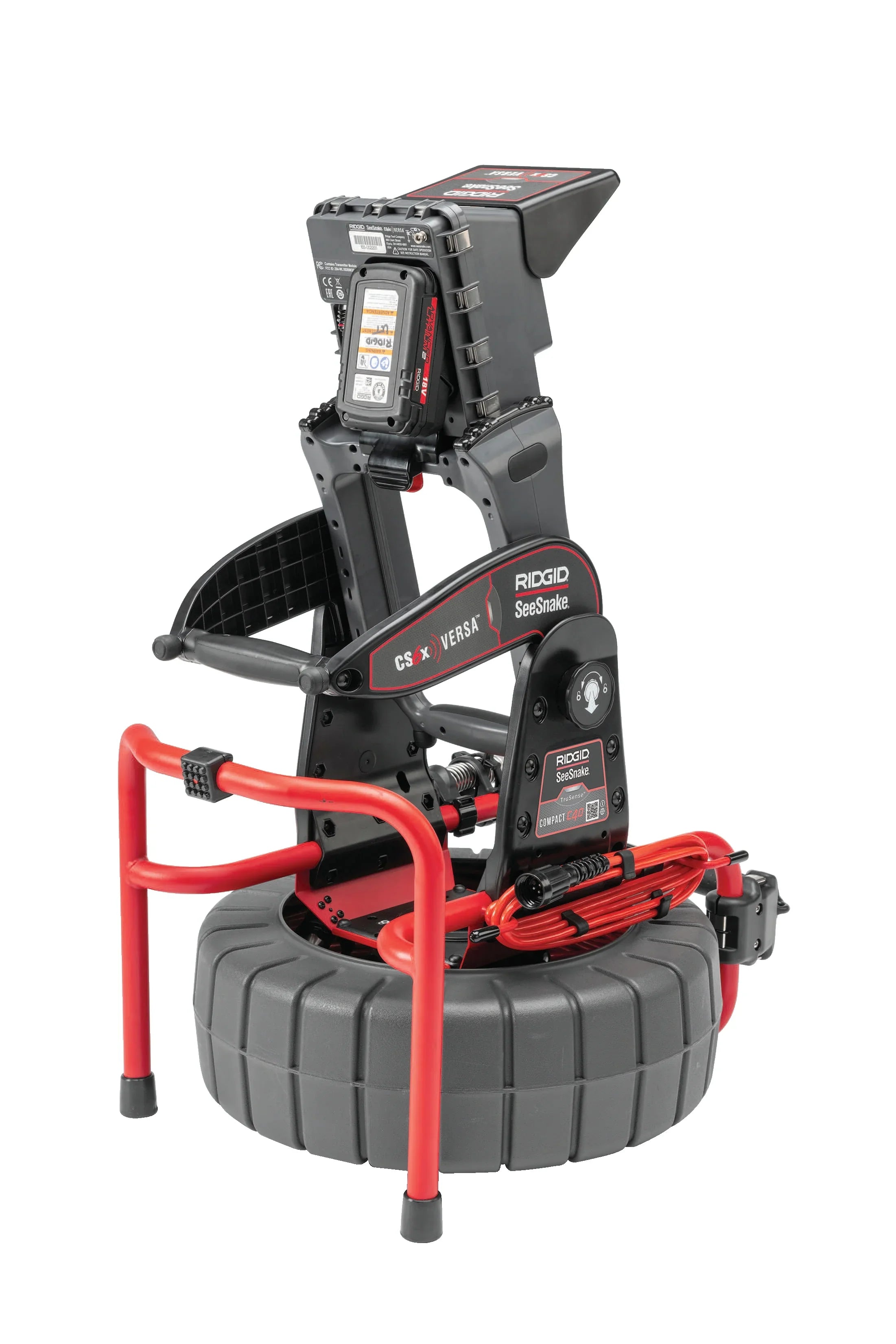 RIDGID 63828 - Sistema SeeSnake® Compacto C40 con Monitor CS6x VERSA de bateríA y cargador - Vista 4