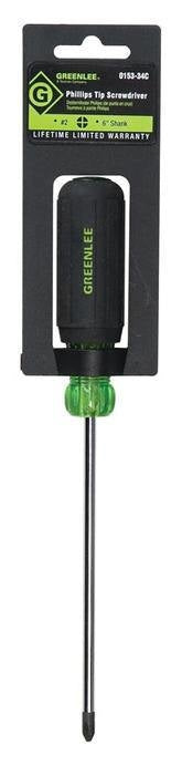 Destornillador de punta Phillips n.�º 2 x 6 pulg. para servicio pesado Greenlee - Herramientas Manuales