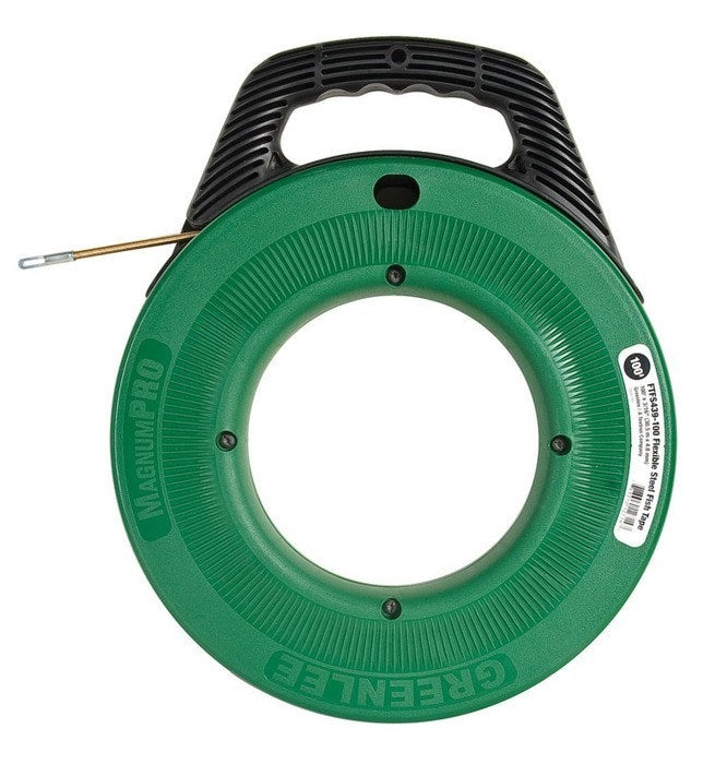 Cinta pasacable flexible de acero de 100' Greenlee - Pasacables y Traccionadores