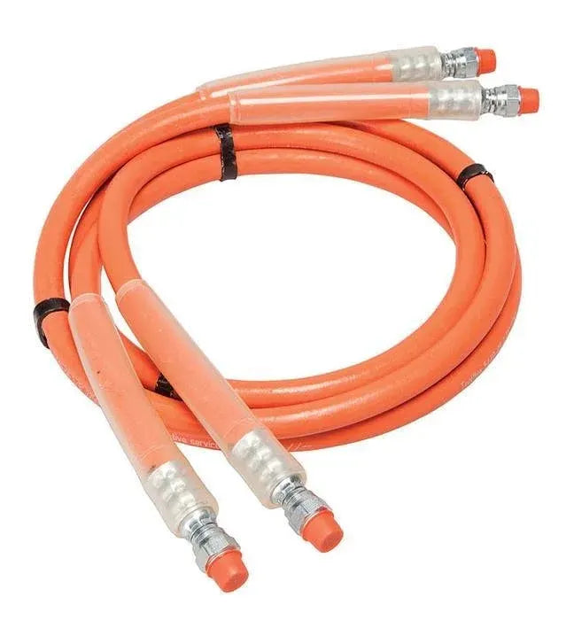 Sistema de mangueras de 3/8 pulg. x 8 pies naranja de accesorios macho giratorios NPTF Greenlee - Herramientas Manuales