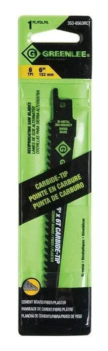 Cuchilla para sierra alternativa de 6 pulg. x 3/4 pulg. x 6 T Greenlee - Sacabocados