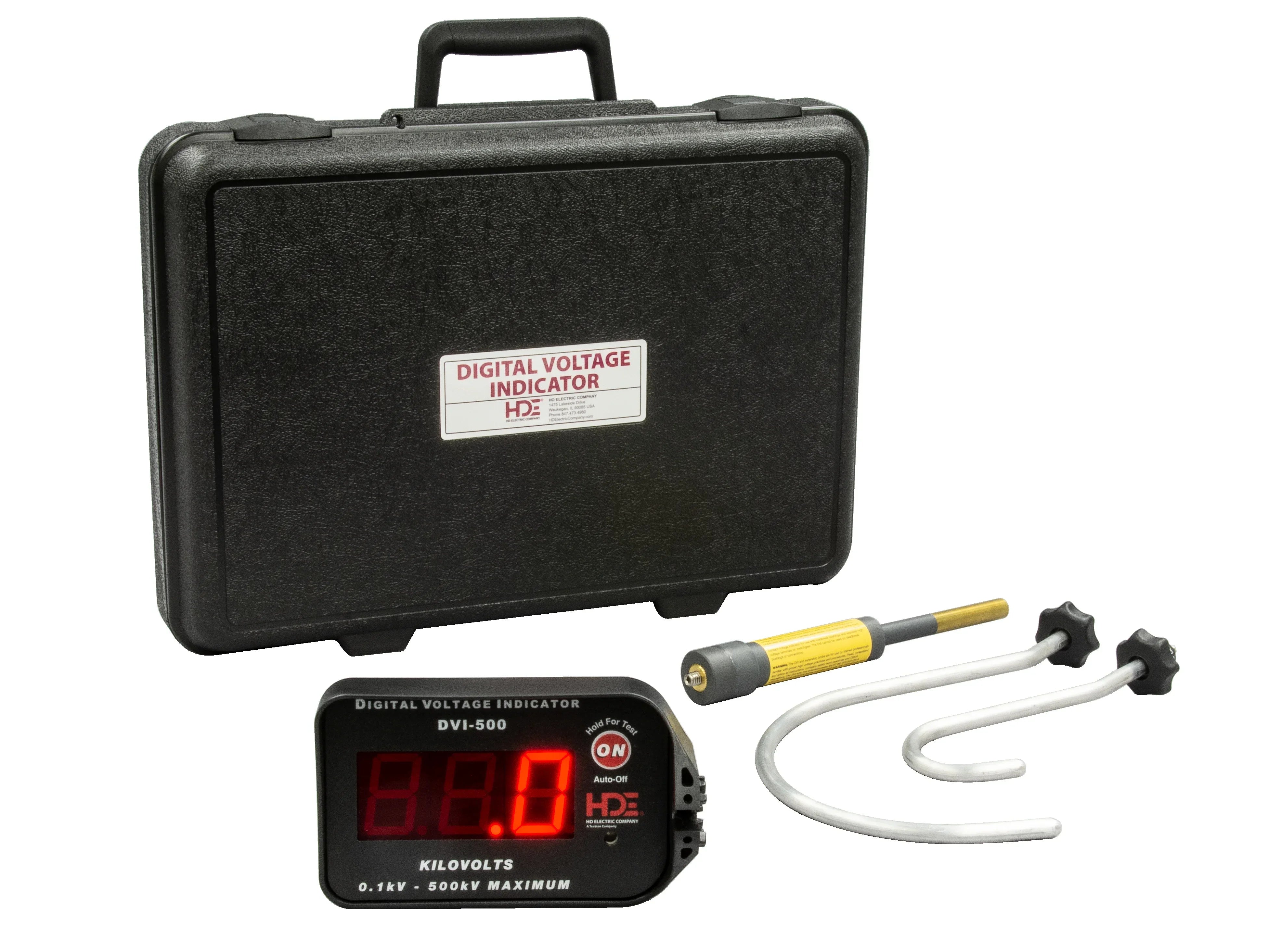 Indicador digital de voltaje de 100 kV de kit OH/UG 1 Greenlee - Prueba y Medición