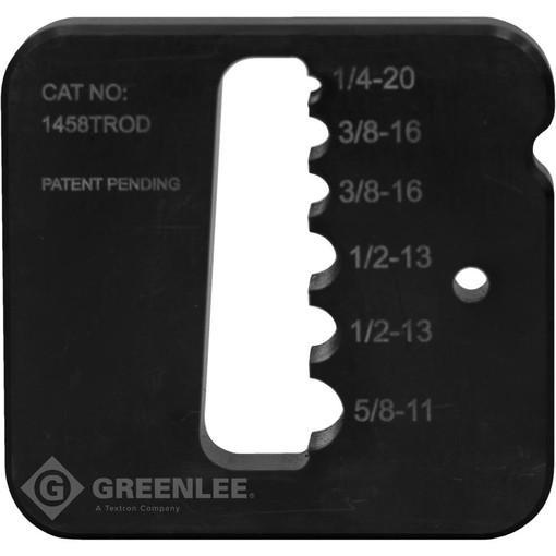 Greenlee 1458TROD varilla roscada juego de troqueles 1/4" , 3/8" , 1/2" y 5/8" para 30T Shear