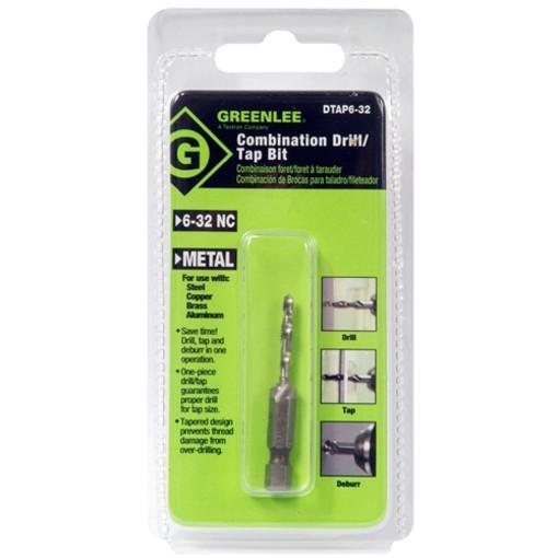 Greenlee DTAP6-32 taladro / TAP, 6-32.