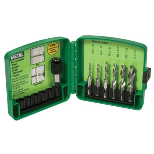 Greenlee DTAPKITM de 6 piezas Taladro Métricas / Tap Set